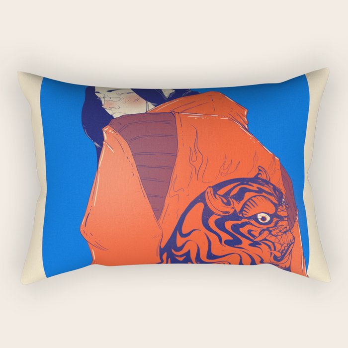 Tiger jacket Rectangular Pillow Gallery Image 1