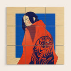 Tiger jacket Wood Wall Art Gallery Image 1