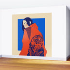 Tiger jacket Wall Mural Gallery Image 2
