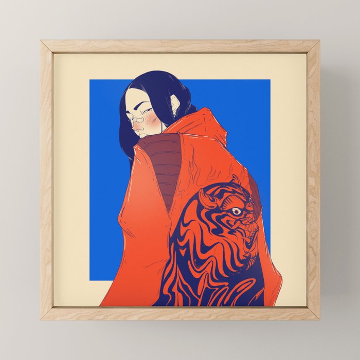 Tiger jacket Mini Art Print Gallery Image 1