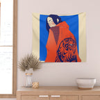Tiger jacket Wall Tapestry Gallery Image 2