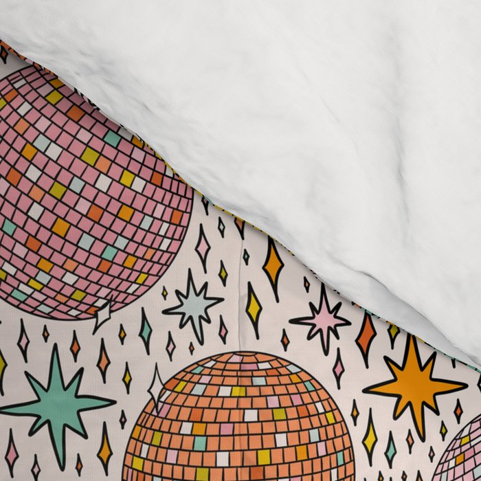 Rainbow Disco Ball Print Comforter Gallery Image 4