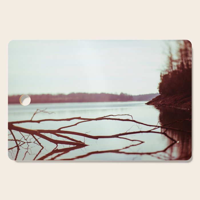 Evening at the Lake x Moody Lake Landscape Photography Cutting Board Gallery Image 1