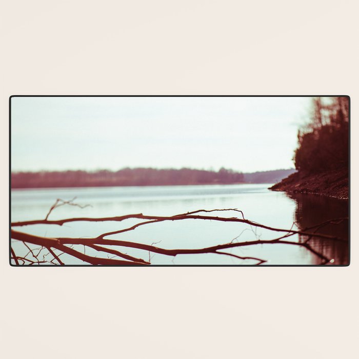 Evening at the Lake x Moody Lake Landscape Photography Desk Mat Gallery Image 3