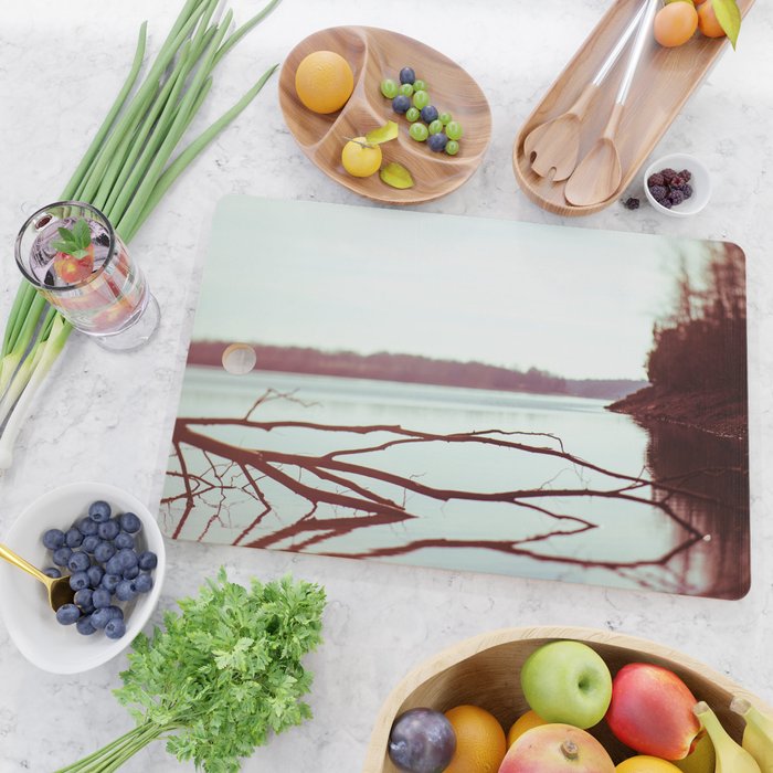 Evening at the Lake x Moody Lake Landscape Photography Cutting Board Gallery Image 2