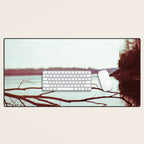 Evening at the Lake x Moody Lake Landscape Photography Desk Mat Gallery Image 1