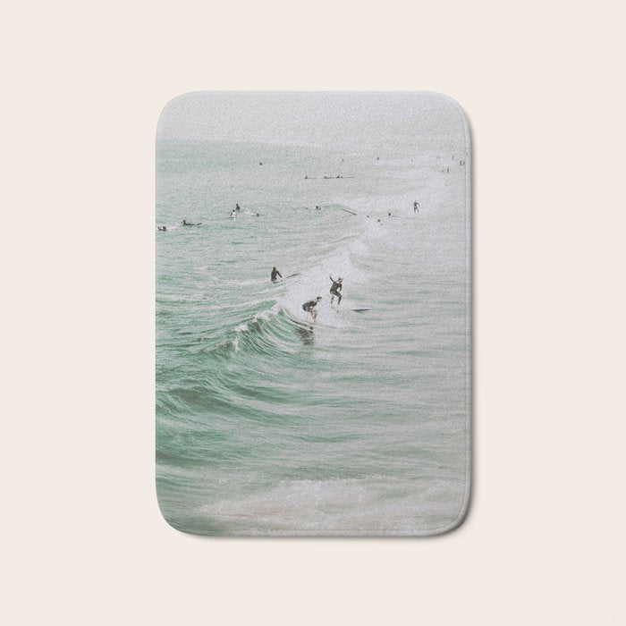 lets surf iv - venice beach - california Bath Mat Gallery Image 1