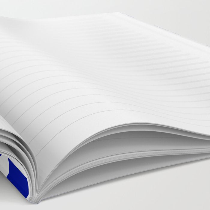 Blue Geometric Mid Century Modern Rektangel Pattern Notebook Gallery Image 2