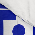 Blue Geometric Mid Century Modern Rektangel Pattern Comforter Gallery Image 4