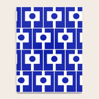 Blue Geometric Mid Century Modern Rektangel Pattern Notebook Gallery Image 4