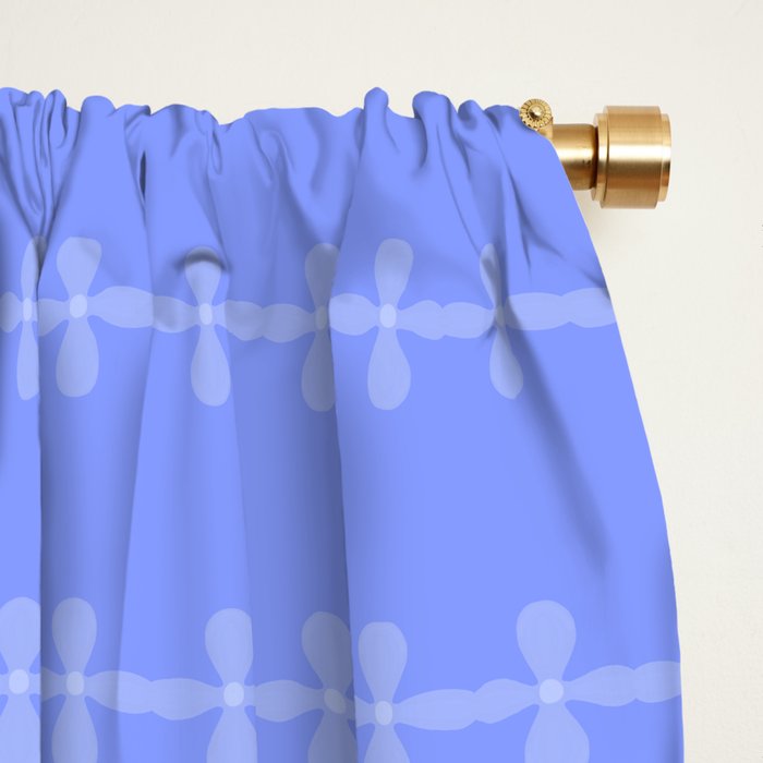 Soft Lavender Petal Pattern Window Curtain Gallery Image 2