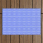 Soft Lavender Petal Pattern Outdoor Rug Gallery Image 1