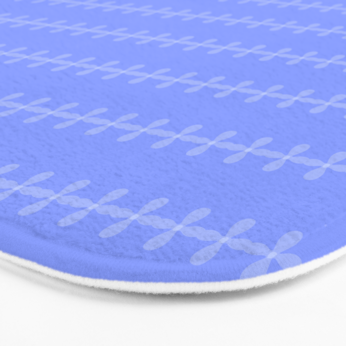 Soft Lavender Petal Pattern Bath Mat Gallery Image 3
