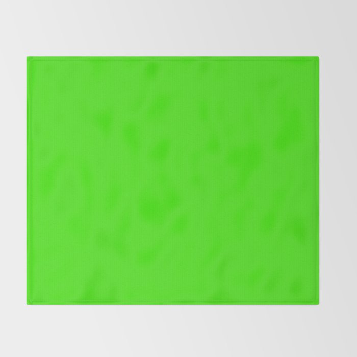 Neon Green Throw Blanket Gallery Image 2