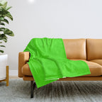 Neon Green Throw Blanket Gallery Image 1
