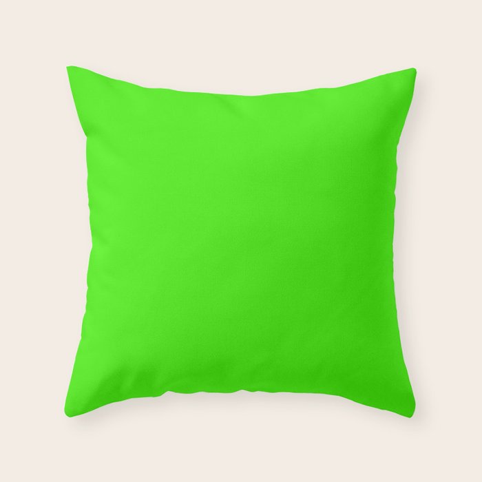 Neon Green Throw Pillow Gallery Image 6