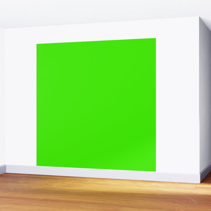 Neon Green Wall Mural Gallery Image 2