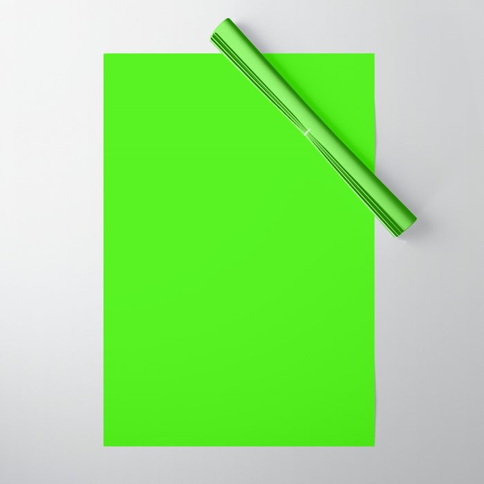 Neon Green Wrapping Paper Gallery Image 1