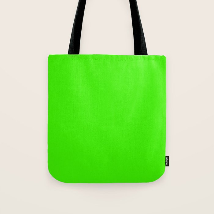 Neon Green Tote Bag Gallery Image 1