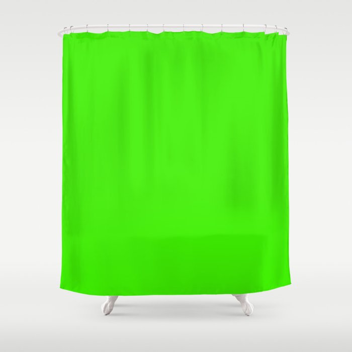 Neon Green Shower Curtain Gallery Image 1
