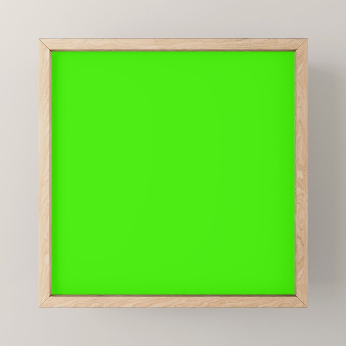 Neon Green Mini Art Print Gallery Image 1