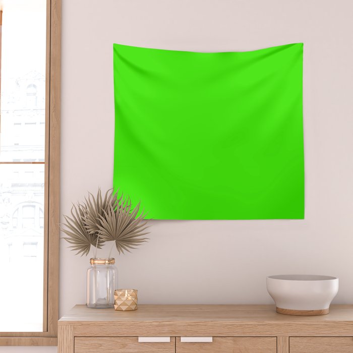 Neon Green Wall Tapestry Gallery Image 2