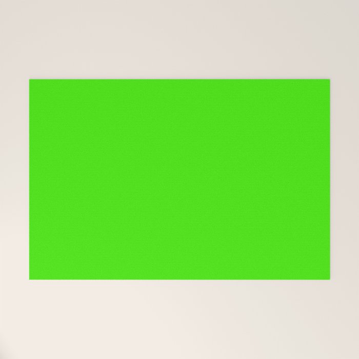 Neon Green Welcome Mat Gallery Image 1