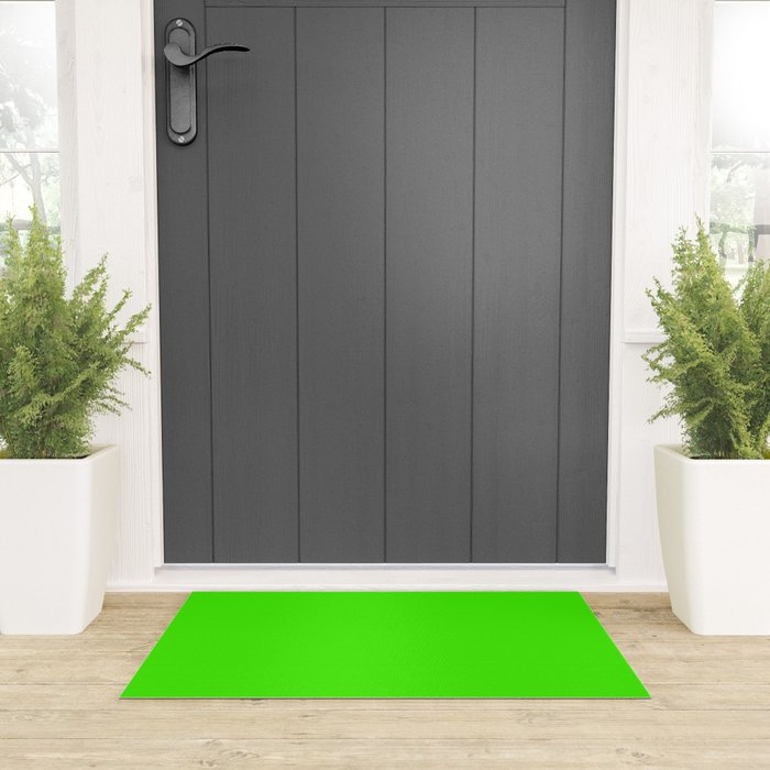 Neon Green Welcome Mat Gallery Image 3