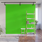 Neon Green Wall Mural Gallery Image 1