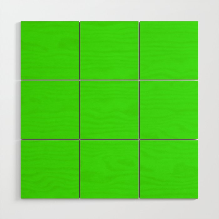 Neon Green Wood Wall Art Gallery Image 1