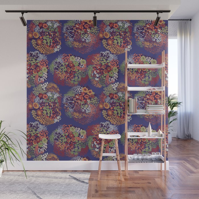 Grandma's Vintage Fabric Wall Mural Gallery Image 1