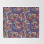 Grandma's Vintage Fabric Throw Blanket Gallery Image 2