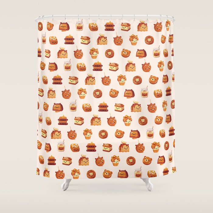 Salted caramel bear Shower Curtain Gallery Image 1