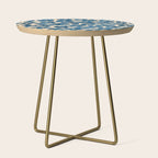 Deep Blue Flowers Side Table Gallery Image 1