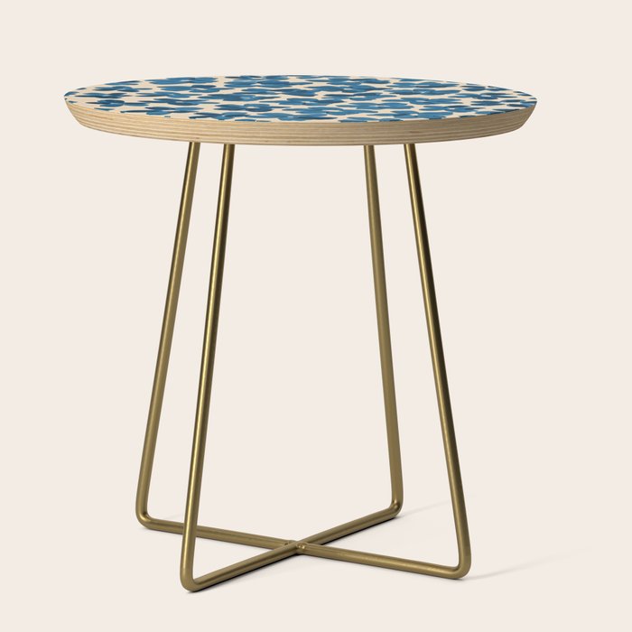 Deep Blue Flowers Side Table Gallery Image 1