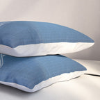NASA Space Shuttle Blueprint in High Resolution (light blue)  Pillow Sham Gallery Image 3