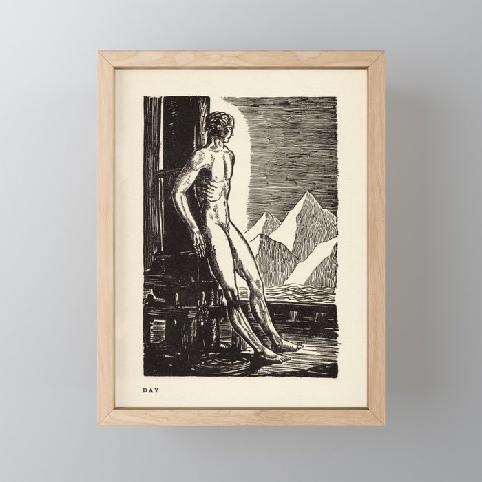 "Day" by Rockwell Kent (1919) Mini Art Print Gallery Image 1