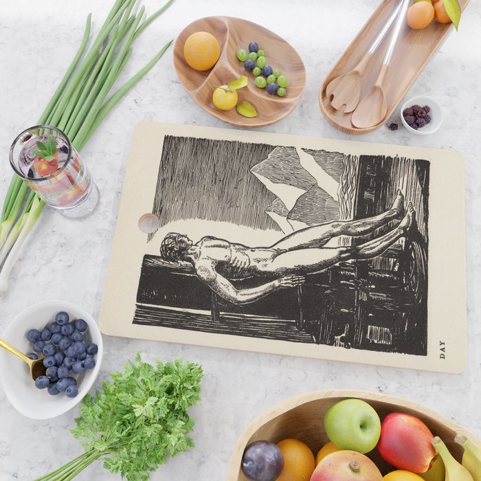 "Day" by Rockwell Kent (1919) Cutting Board Gallery Image 2