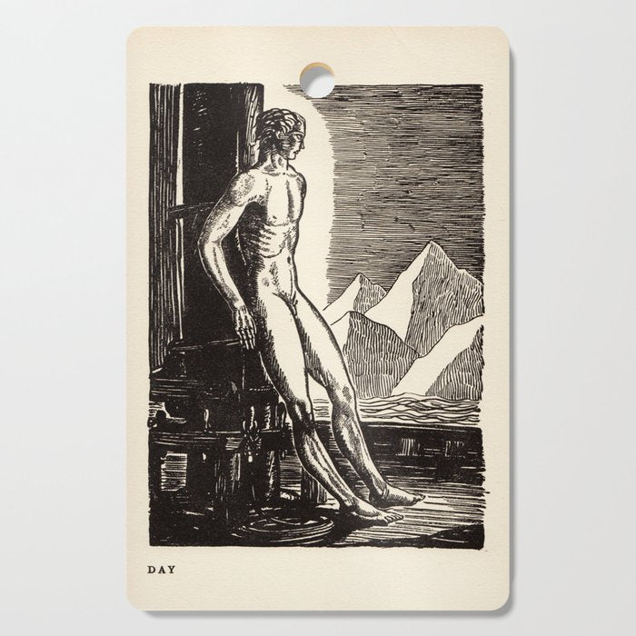 "Day" by Rockwell Kent (1919) Cutting Board Gallery Image 1