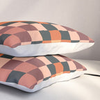 70s color squares pattern  Pillow Sham Gallery Image 3