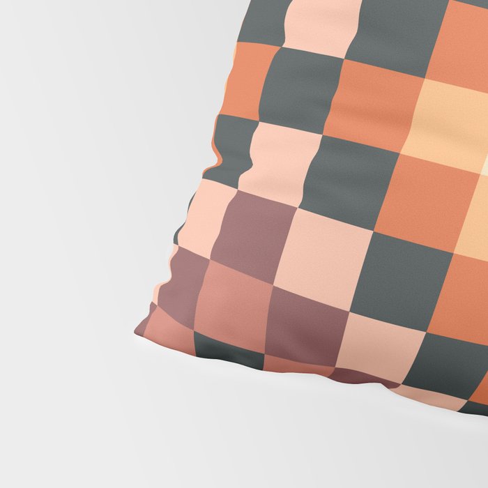 70s color squares pattern  Pillow Sham Gallery Image 4