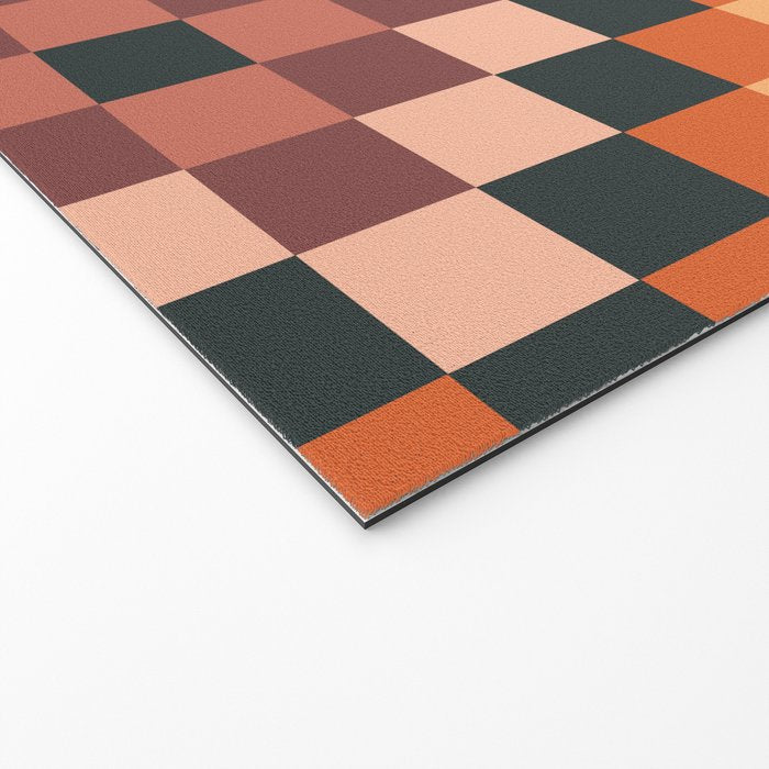70s color squares pattern  Welcome Mat Gallery Image 2