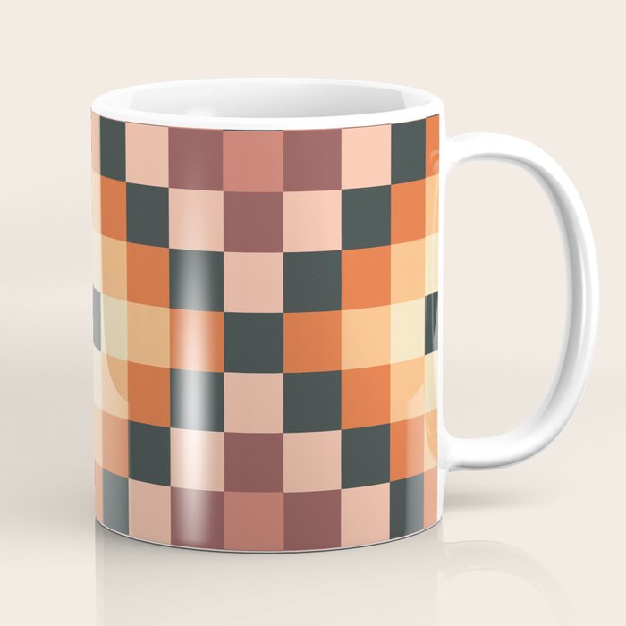 70s color squares pattern  Coffee Mug Gallery Image 1