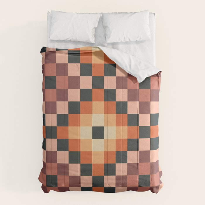 70s color squares pattern  Comforter Gallery Image 6