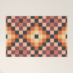 70s color squares pattern  Welcome Mat Gallery Image 1