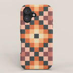 70s color squares pattern  iPhone Case Gallery Image 1