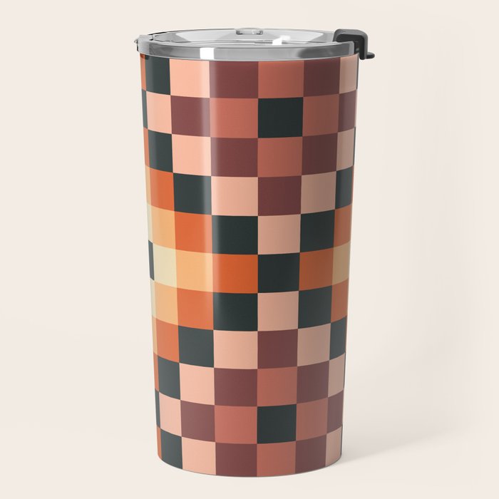 70s color squares pattern  Travel Mug Gallery Image 2