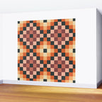 70s color squares pattern  Wall Mural Gallery Image 2