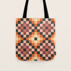 70s color squares pattern  Tote Bag Gallery Image 1