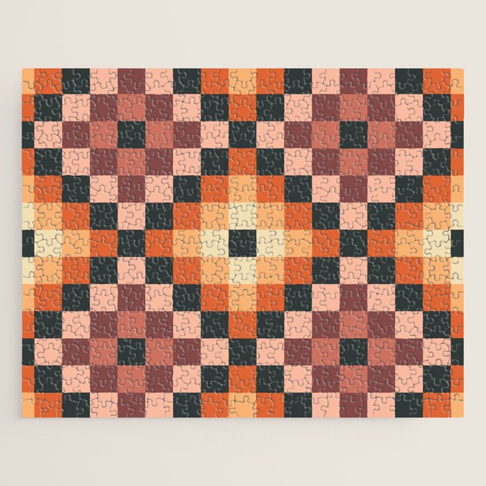 70s color squares pattern  Jigsaw Puzzle Gallery Image 1